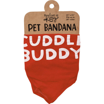 Love/Cuddle Large Pet Bandana