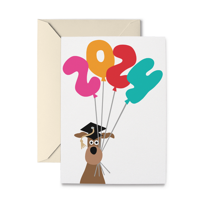 Doggie Grad 2024 Greeting Card