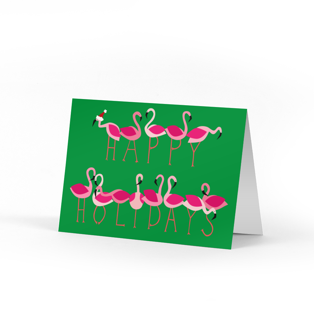 Holiday Flock Single Holiday/Christmas Card