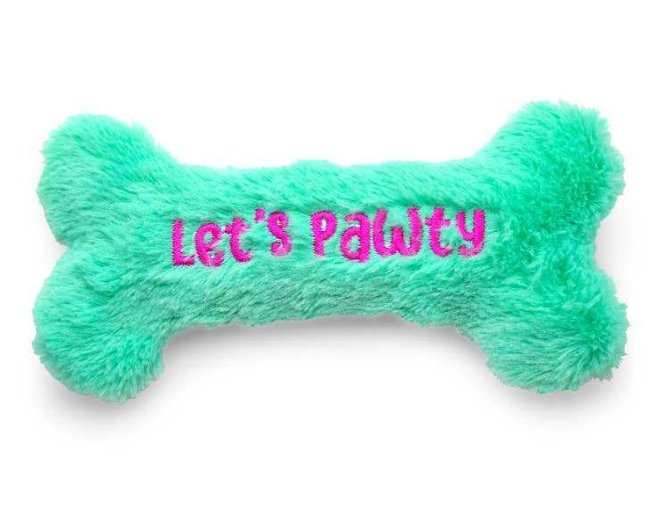 ThoozyPet Birthday Bone Small Plush Dog Toy 8"
