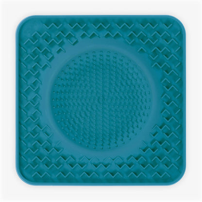 Messy Mutts Silicone Therapeutic Dog Lick Bowl Mat Blue