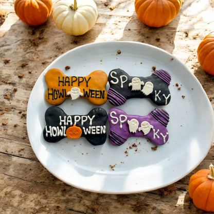 6 inch Halloween dog treat bone BUNDLE