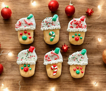 Mini Iced Merry Mint Mocha Latte dog treat