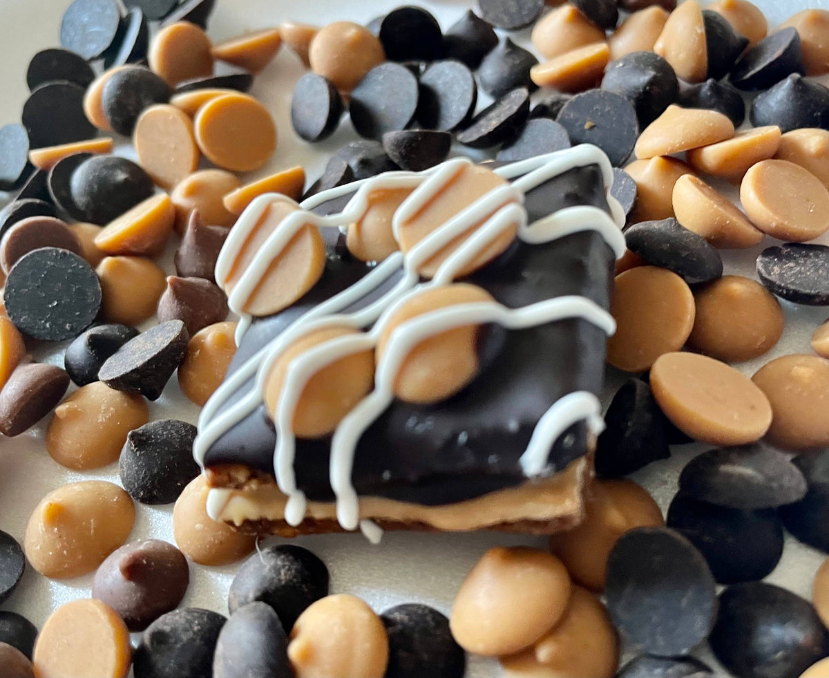 Peanut butter & Carob chip dog treat truffles