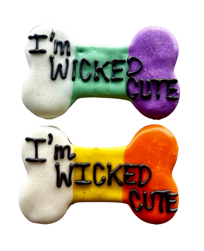 6 inch I’m WICKED Cute Halloween dog bone treats