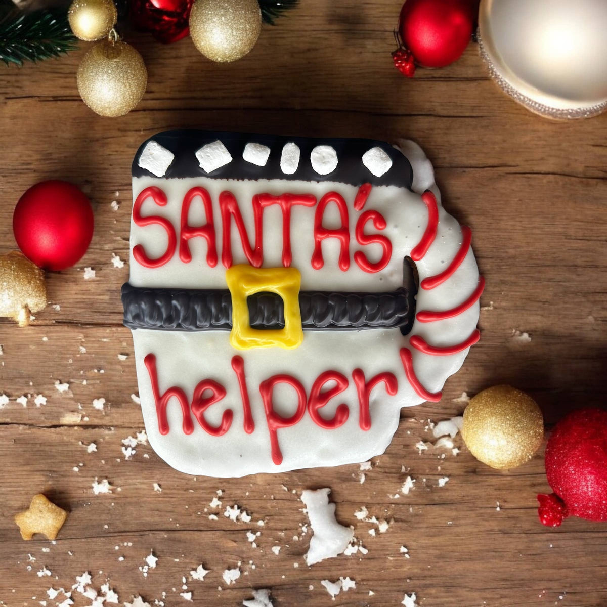 Santa’s Helper Hot Cocoa dog treats