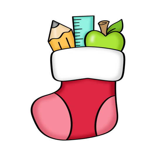 Teacher Stocking Sugar Cookie